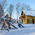 Spielplatz im Winter